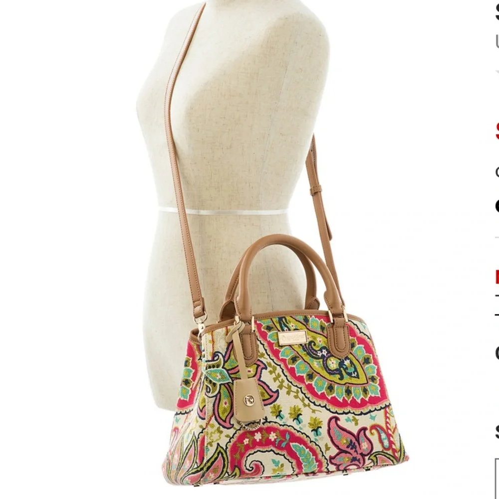 Spartina NEW!!!!! Salt Meadow Grace Satchel - Picture 5 of 11